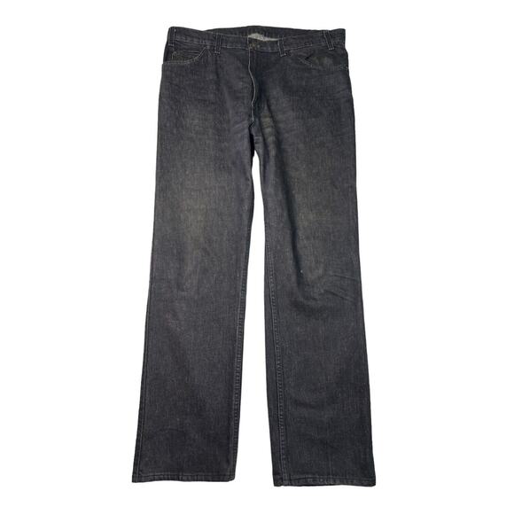 Levi’s VTG 80s 543 Straight Leg Jeans Black Leather Tab USA 38x32, Tag 38x30 - Picture 1 of 6
